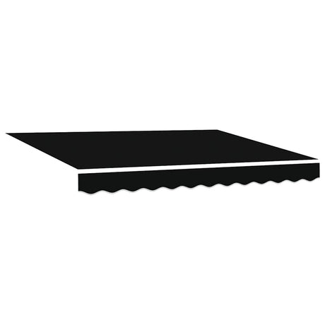 Vidaxl vervangingsdoek voor zonnescherm zwart 330 x 245 cm polyester