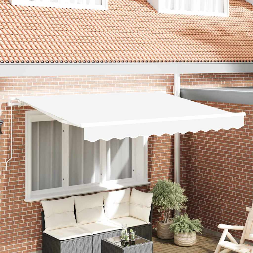 Vidaxl vervangingsdoek voor zonnescherm wit 280 x 245 cm polyester