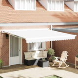 Vidaxl vervangingsdoek voor zonnescherm wit 380 x 345 cm polyester