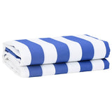 Vidaxl zonnescherm vervangingen blauw en wit 1000 x 160 cm