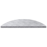 Vidaxl trap tread halvemaanvormig 5 pcs zilver 60 x 18 cm aluminium