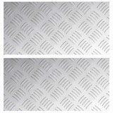 Vidaxl trap tread rechthoekig 2 pcs zilver 40 x 20 cm aluminium