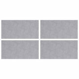Vidaxl trap tread rechthoekig 4 pcs zilver 50 x 25 cm aluminium