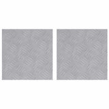 Vidaxl trap tread vierkant 2 pcs zilver 30 x 30 cm aluminium