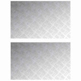 Vidaxl trap tread rechthoekig 2 pcs zilver 80 x 50 cm aluminium