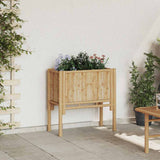 Vidaxl verhoogd bed bruin 70 x 35 x 70 cm bamboe
