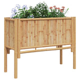 Vidaxl verhoogd bed bruin 90 x 35 x 70 cm bamboe
