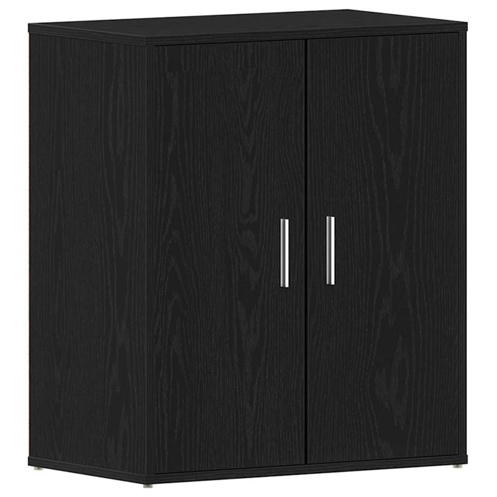 Vidaxl schoenenkast met plank zwart eiken 60 x 35 x 70 cm bewerkt hout