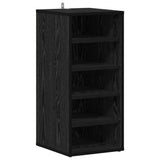 Vidaxl schoenenkast met plank zwart eiken 32 x 35 x 70 cm bewerkt hout