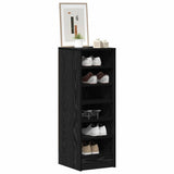 Vidaxl schoenenkast met plank zwart eiken 32 x 35 x 90 cm bewerkt hout
