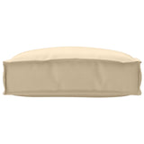 Vidaxl kussen beige 50 x 50 x 12 cm oxford stof