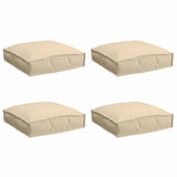 Vidaxl kussen 4 pcs beige 40 x 40 x 8 cm oxford stof