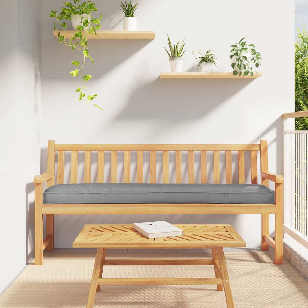 Vidaxl palet kussen grijs 180 x 40 x 8 cm oxford stof