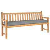 Vidaxl palet kussen grijs 180 x 40 x 8 cm oxford stof