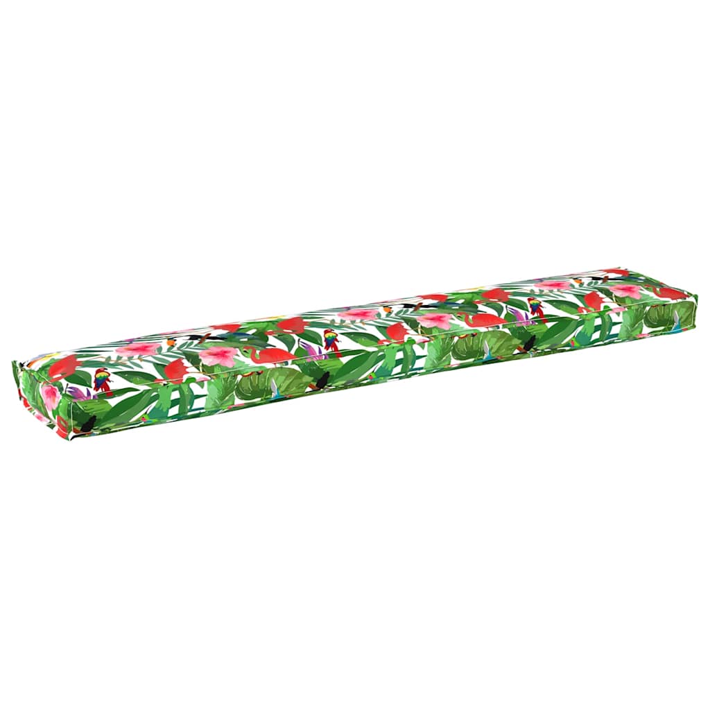 Vidaxl palet kussen tropische jungle 200 x 40 x 8 cm oxford stof