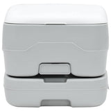 Vidaxl camping toilet grijs en wit 41,5 x 36,5 x 30 cm polyetheen