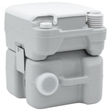 Vidaxl camping toilet grijs en wit 41,5 x 36,5 x 42 cm polyetheen