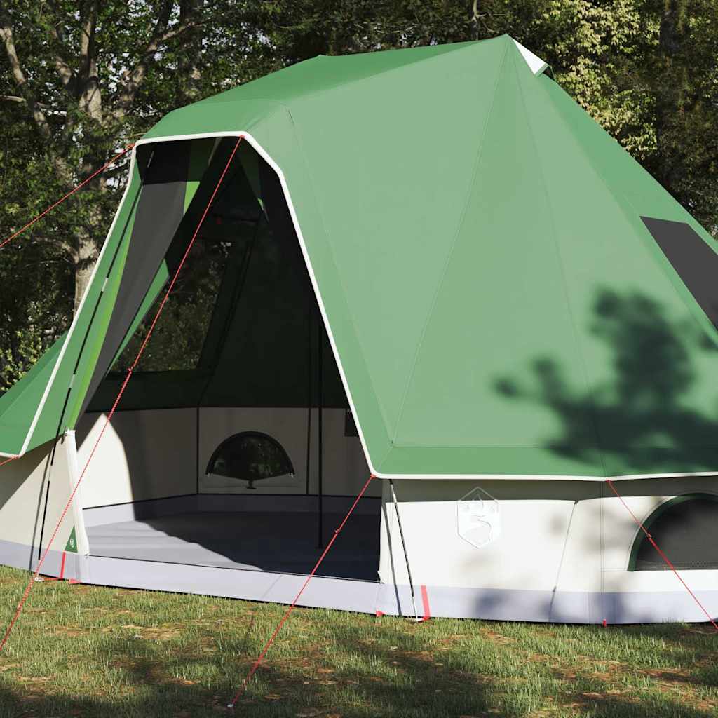 Vidaxl familie tipi tent tipi met dak groen 466 x 310 x 240 cm