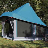 Vidaxl familie tipi tent tipi met dak blauw 404 x 370 x 270 cm