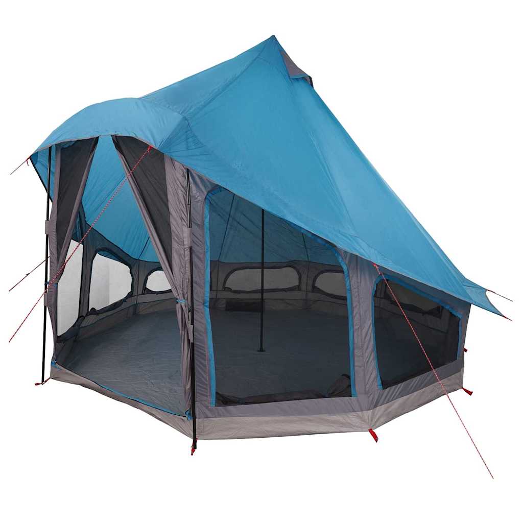 Vidaxl familie tipi tent tipi met dak blauw 404 x 370 x 270 cm