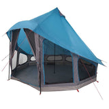 Vidaxl familie tipi tent tipi met dak blauw 404 x 370 x 270 cm