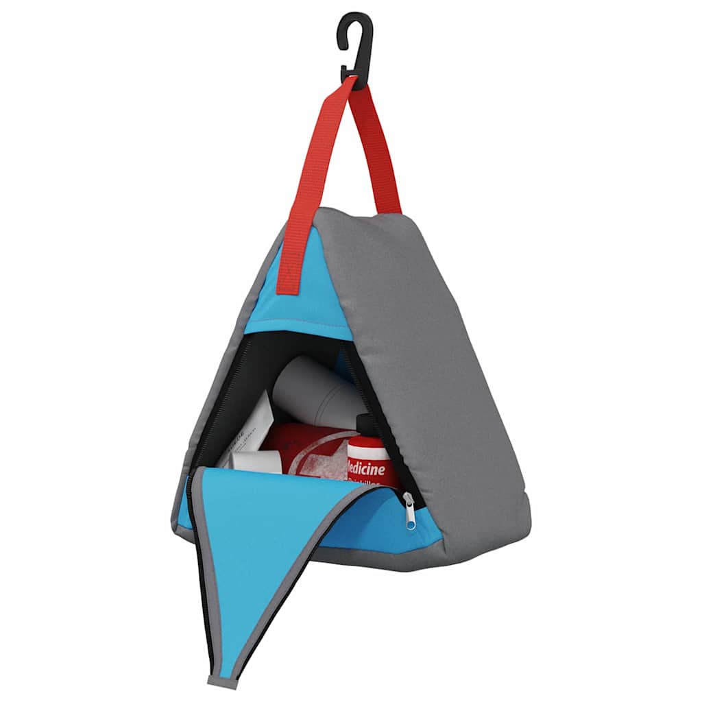 Vidaxl opslagzak 4 pcs grijs en blauw 24 x 16 x 24 cm oxford