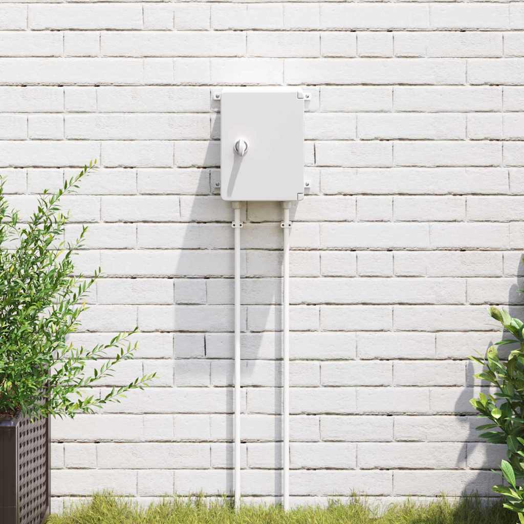 Vidaxl bedieningskast grijs 47 x 20 x 60 cm abs kunststof