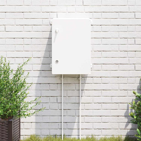 Vidaxl bedieningskast grijs 47 x 20 x 60 cm abs kunststof