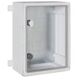Vidaxl bedieningskast grijs 30 x 16,5 x 40 cm abs kunststof