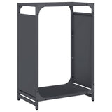 Vidaxl brandhoutrek 44x28x65 cm koudgewalst staal antracietkleurig