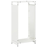 Vidaxl brandhoutrek 44x28x90 cm koudgewalst staal wit