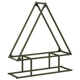Vidaxl brandhoutrek olijfgroen 80x25x90 cm koudgewalst staal