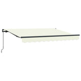 Vidaxl inklapbaar zonnescherm crème 250 x 200 cm stof