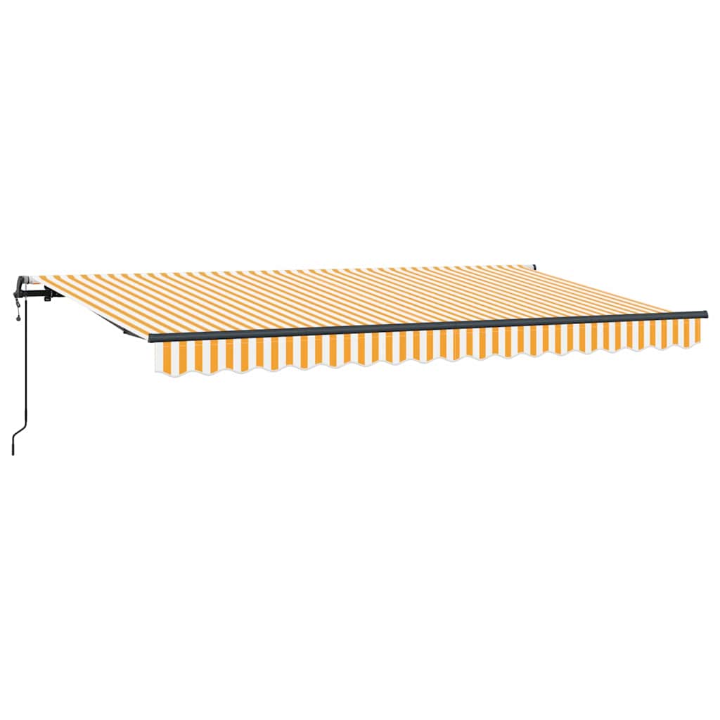 Vidaxl inklapbaar zonnescherm geel 350 x 200 cm stof