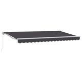 Vidaxl inklapbaar zonnescherm antraciet 350 x 200 cm