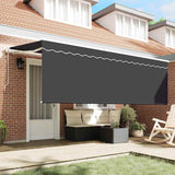 Vidaxl inklapbaar zonnescherm antraciet 350 x 200 cm