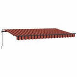 Vidaxl inklapbaar zonnescherm oranje 350 x 200 cm stof