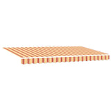 Vidaxl inklapbaar zonnescherm geel 400 x 200 cm stof