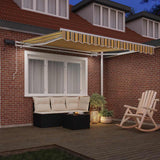 Vidaxl inklapbaar zonnescherm multikleur 300 x 250 cm stof en staal