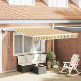 Vidaxl inklapbaar zonnescherm multikleur 300 x 250 cm stof en staal
