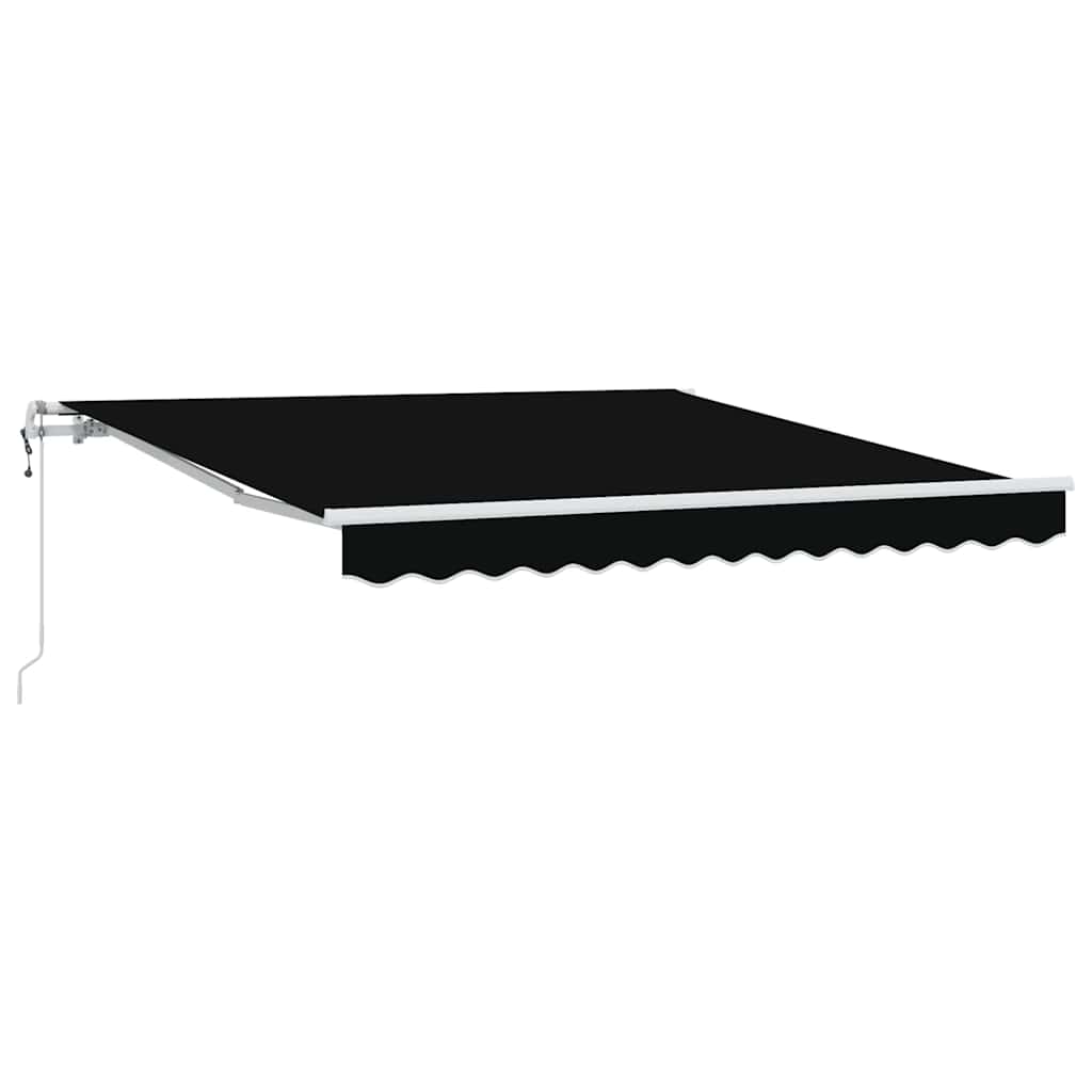 Vidaxl inklapbaar zonnescherm zwart 300 x 250 cm stof