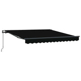 Vidaxl inklapbaar zonnescherm zwart 300 x 250 cm polyester en staal