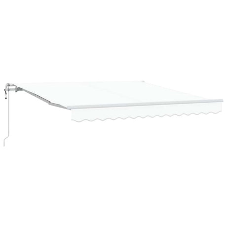 Vidaxl inklapbaar zonnescherm wit 300 x 250 cm stof