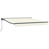 Vidaxl inklapbaar zonnescherm crème 350 x 250 cm polyester en metaal