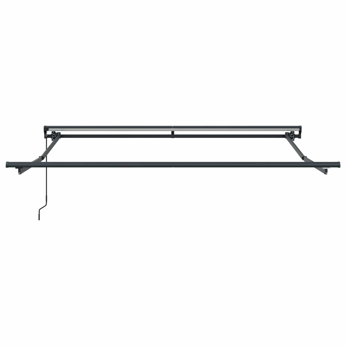 Vidaxl inklapbaar zonnescherm crème 350 x 250 cm polyester en metaal