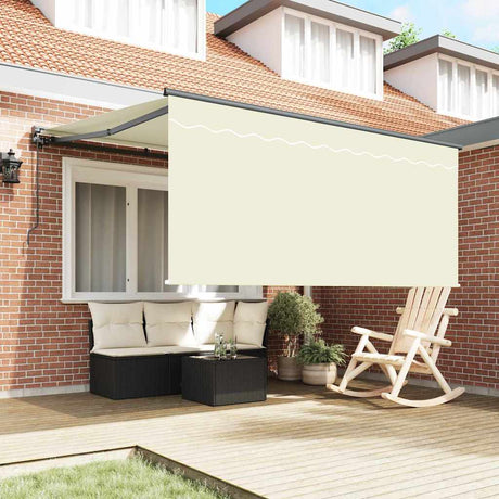 Vidaxl inklapbaar zonnescherm crème 350 x 250 cm