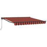 Vidaxl inklapbaar zonnescherm oranje en zwart 350 x 250 cm