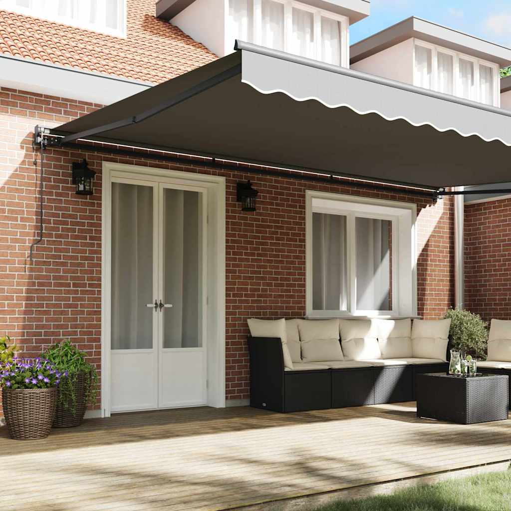 Vidaxl zijde frame antraciet 4 × 3 m poedercoating staal
