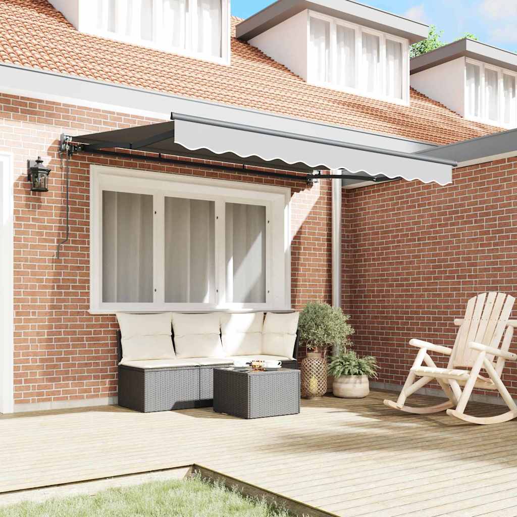 Vidaxl zijde frame antraciet 2,5 x 2 m metaal