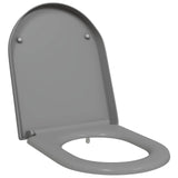 Vidaxl toiletzitting grijs 49 x 36 x 4 cm duroplast